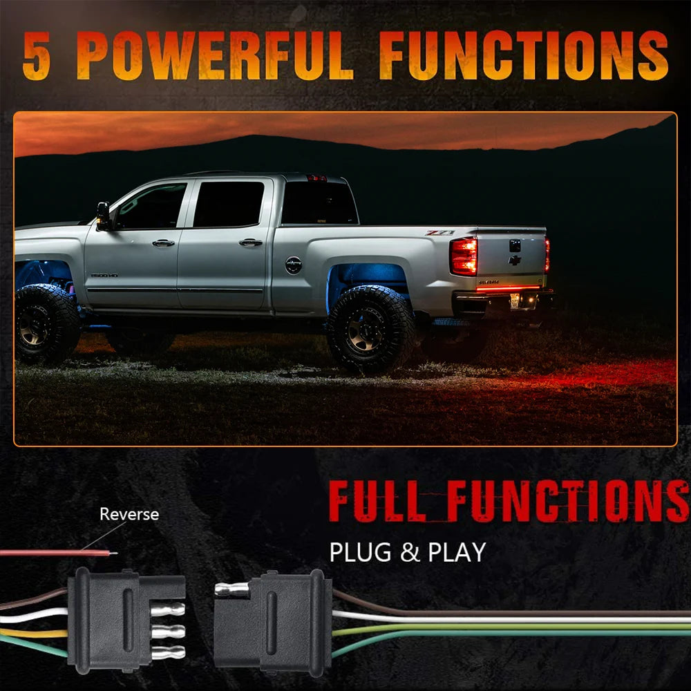 Truck Tailgate Waterproof Light Bar 60 Inch LED Strip