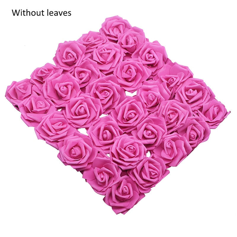 10/20/30 Heads 8CM Artificial PE Foam Rose Flowers