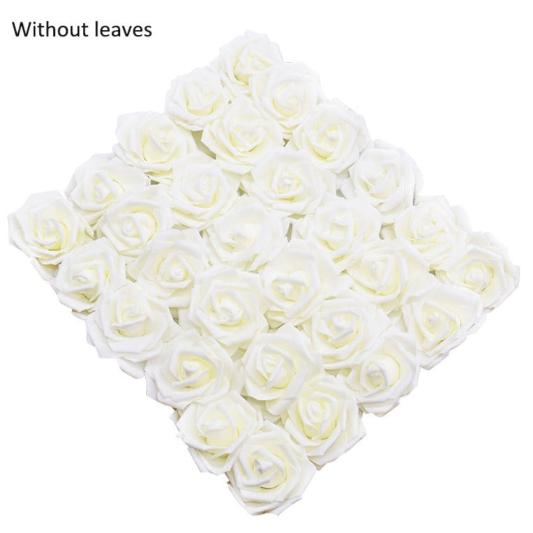 10/20/30 Heads 8CM Artificial PE Foam Rose Flowers