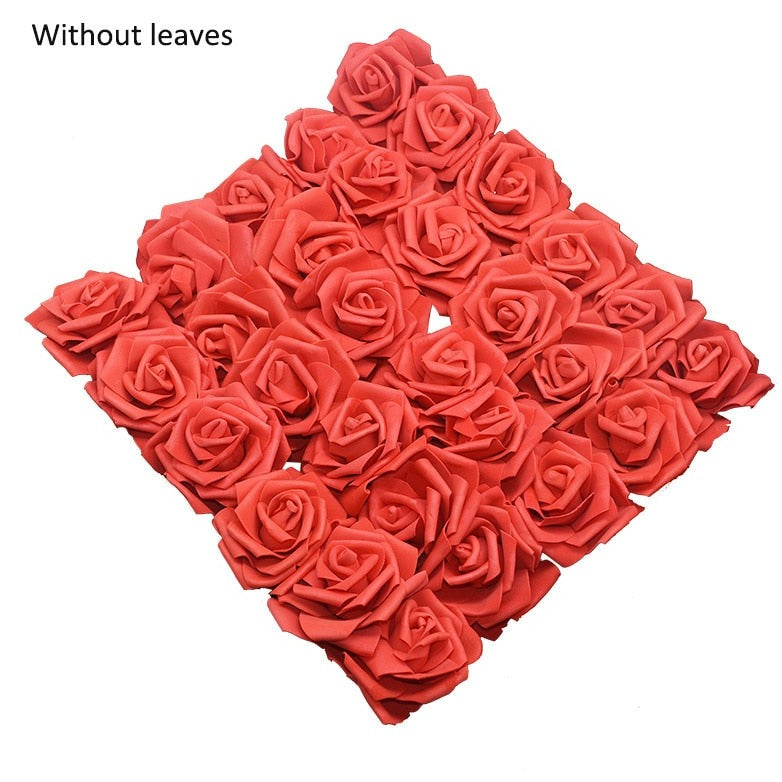 10/20/30 Heads 8CM Artificial PE Foam Rose Flowers