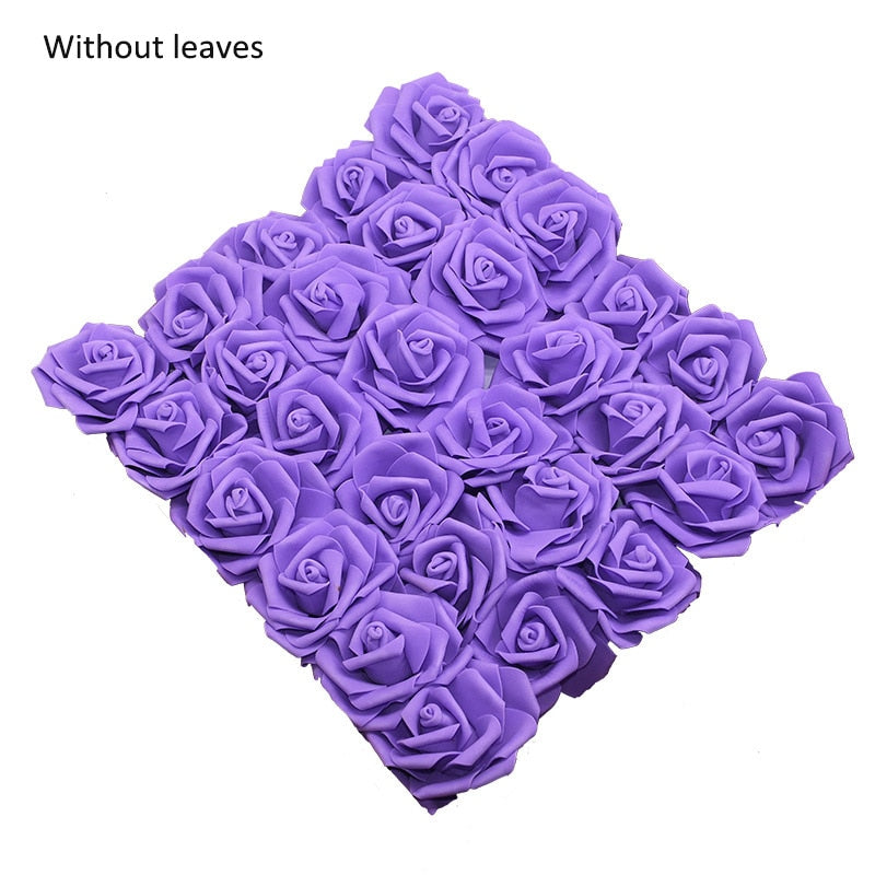 10/20/30 Heads 8CM Artificial PE Foam Rose Flowers