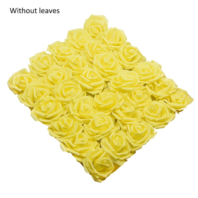 10/20/30 Heads 8CM Artificial PE Foam Rose Flowers