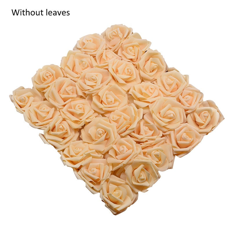 10/20/30 Heads 8CM Artificial PE Foam Rose Flowers