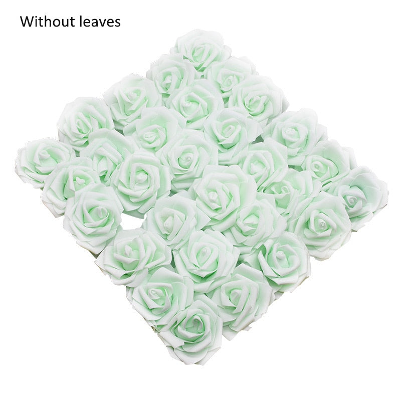 10/20/30 Heads 8CM Artificial PE Foam Rose Flowers