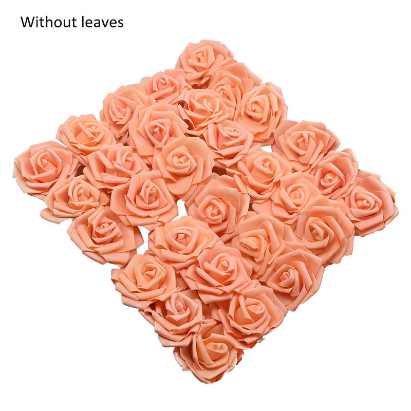 10/20/30 Heads 8CM Artificial PE Foam Rose Flowers