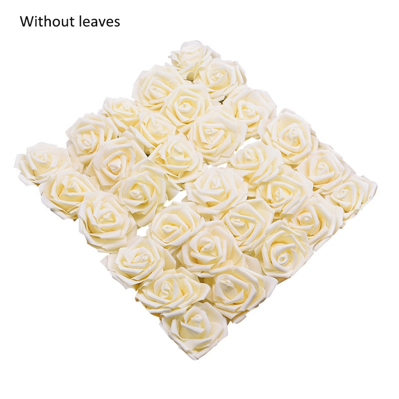10/20/30 Heads 8CM Artificial PE Foam Rose Flowers