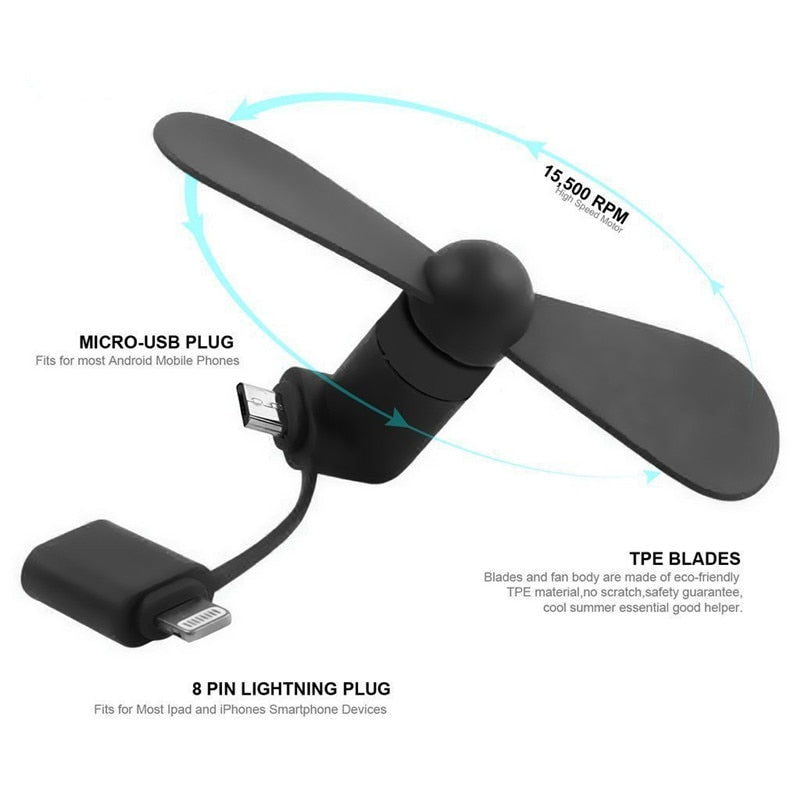 Mini Portable USB Mobile Fan