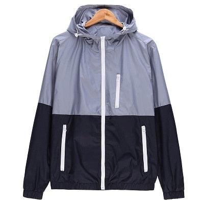 Windbreaker Hooded Lightweight Jacket
