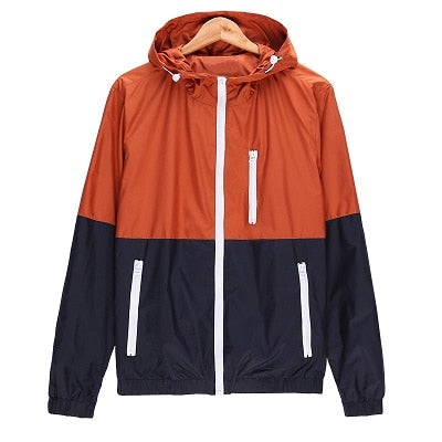 Windbreaker Hooded Lightweight Jacket