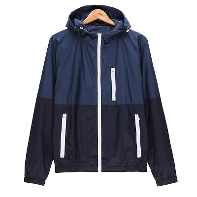 Windbreaker Hooded Lightweight Jacket