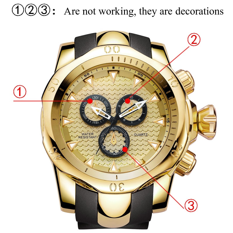 3D Gold Watch