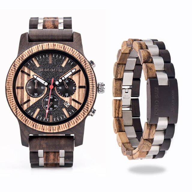 Vintage Wooden Military Watch