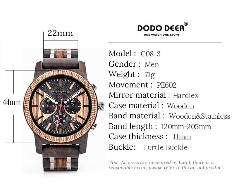 Vintage Wooden Military Watch