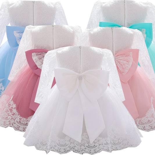 Long Sleeve Baby Girl Dresses - Foldingup