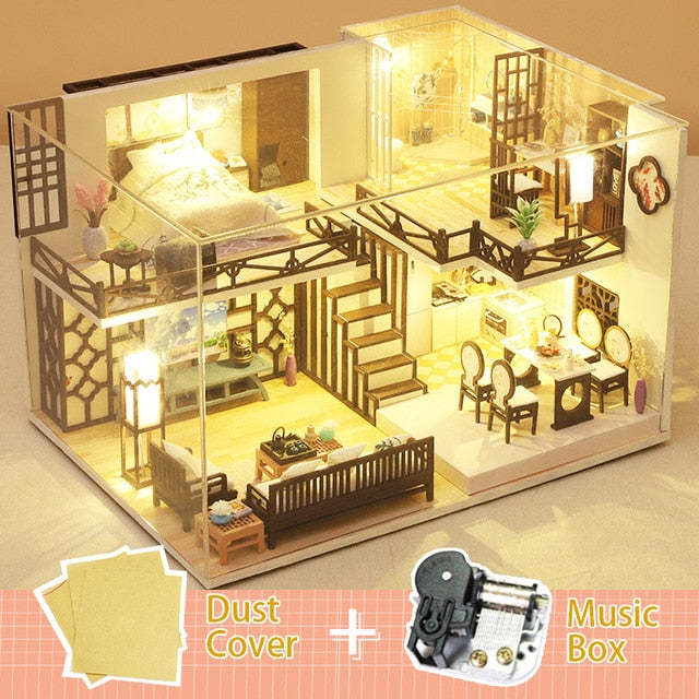 Mini DIY Dollhouse Wooden