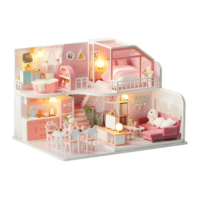 Mini DIY Dollhouse Wooden
