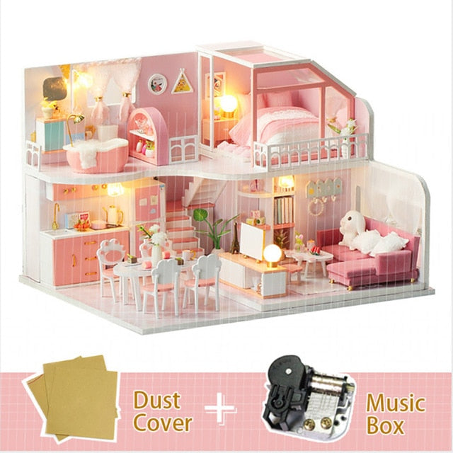Mini DIY Dollhouse Wooden