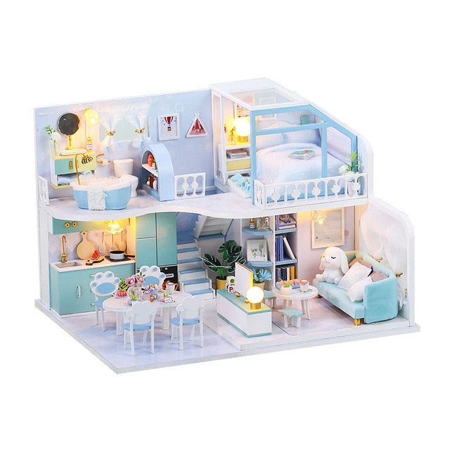Mini DIY Dollhouse Wooden