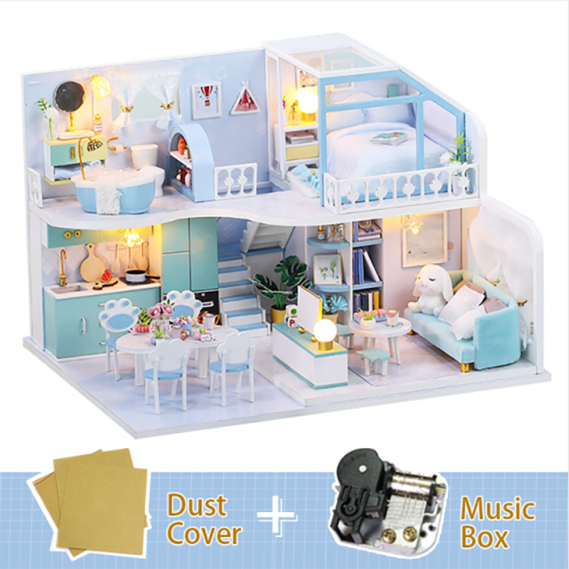 Mini DIY Dollhouse Wooden