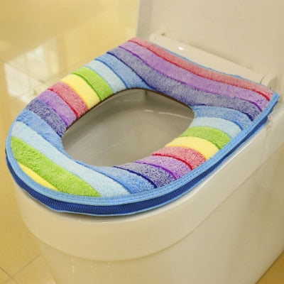 Rainbow Toilet Seat Cover