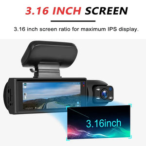 Dash Cam Car DVR Wide-angle 2-record front and inside Video High-definition Night Vision 1080P Driving Recorder
