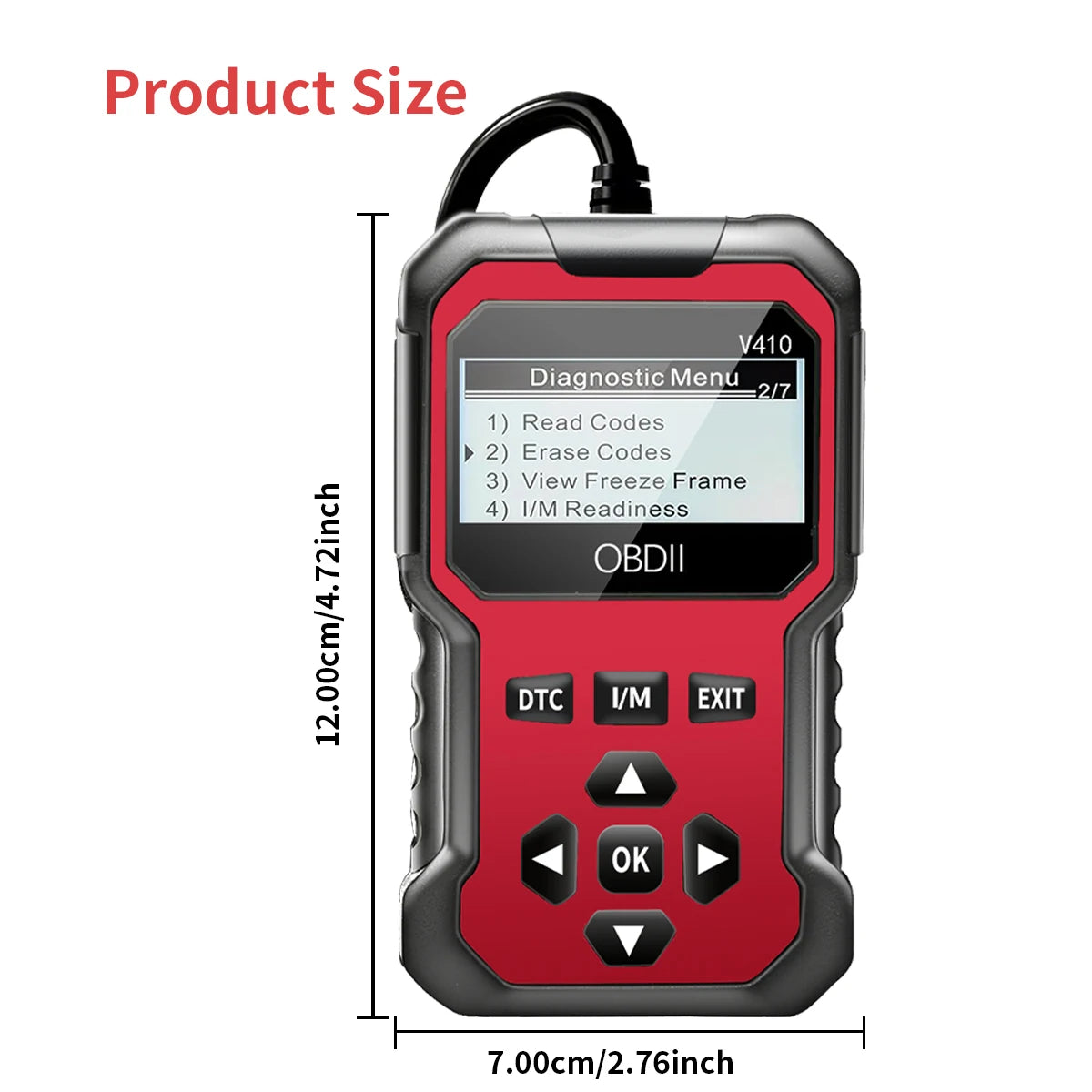 OBD2 Car Diagnostic Scanner - Engine Fault Code Reader