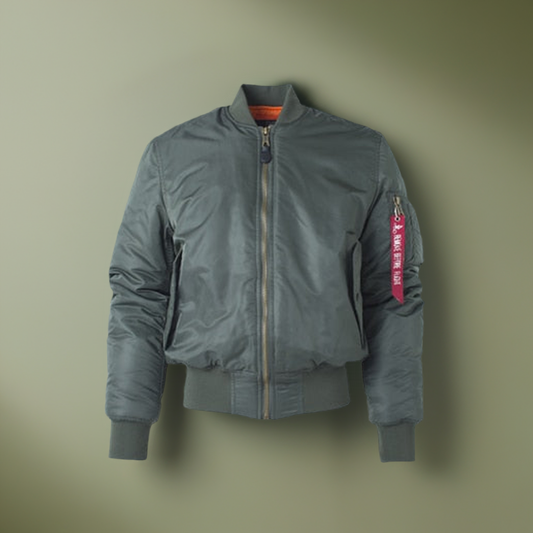 Military Green Thick Bomber jacket