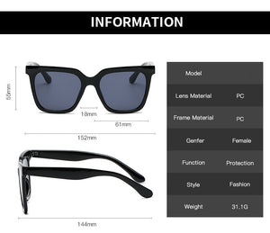 Designer Retro Rectangle Sunglasses