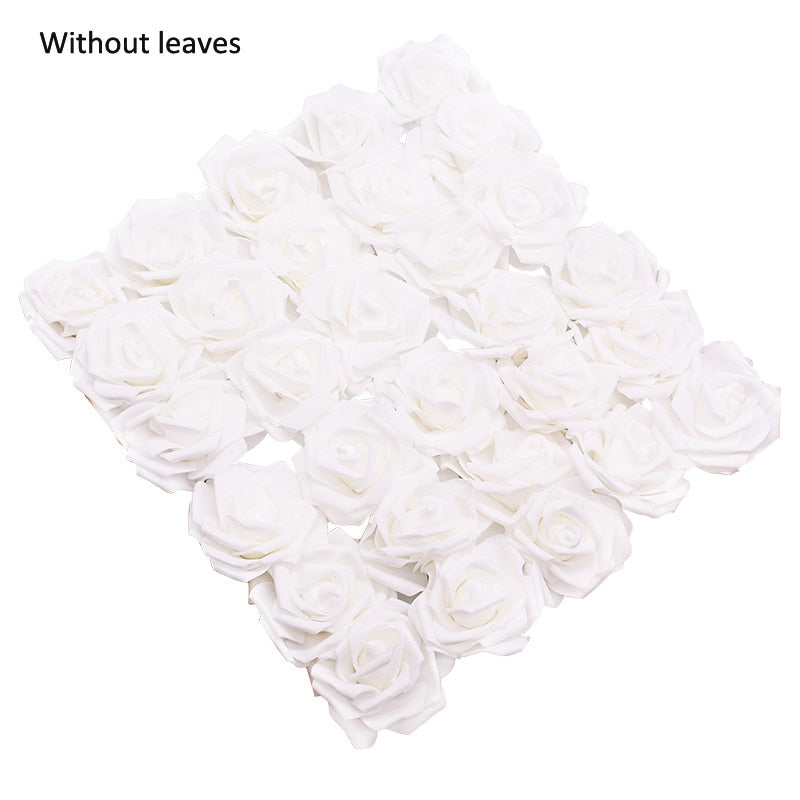 10/20/30 Heads 8CM Artificial PE Foam Rose Flowers