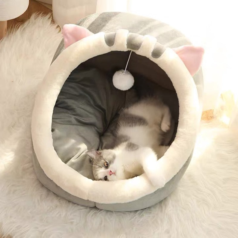 Cozy Cat Bed Warm Pet Basket