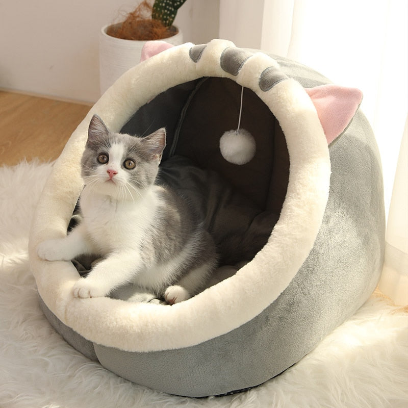 Cozy Cat Bed Warm Pet Basket