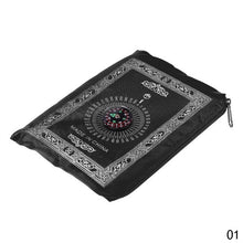 Load image into Gallery viewer, Portable Prayer mat with Compass