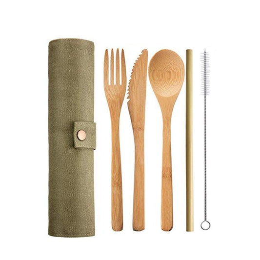 Reusable Bamboo Cutlery Set