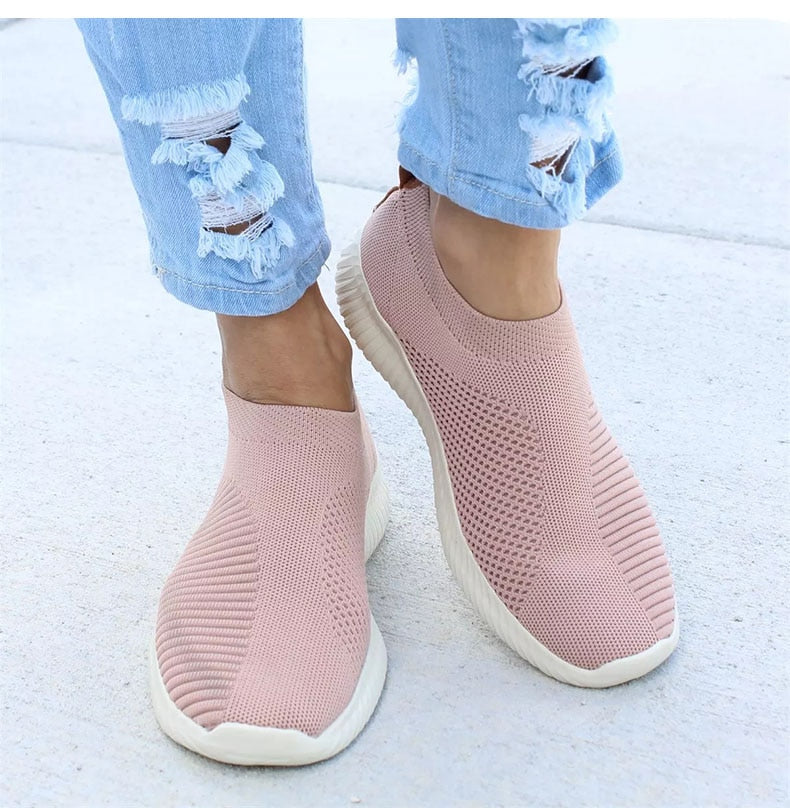 Women's Sneakers Flat Knitting