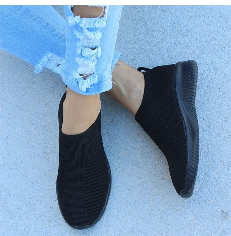 Women's Sneakers Flat Knitting