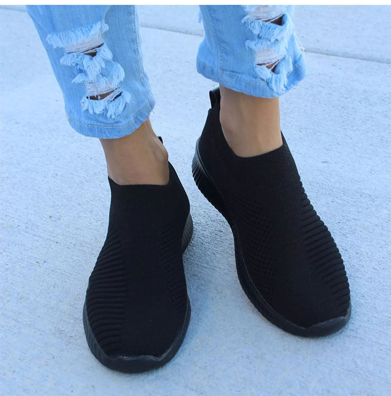 Women's Sneakers Flat Knitting