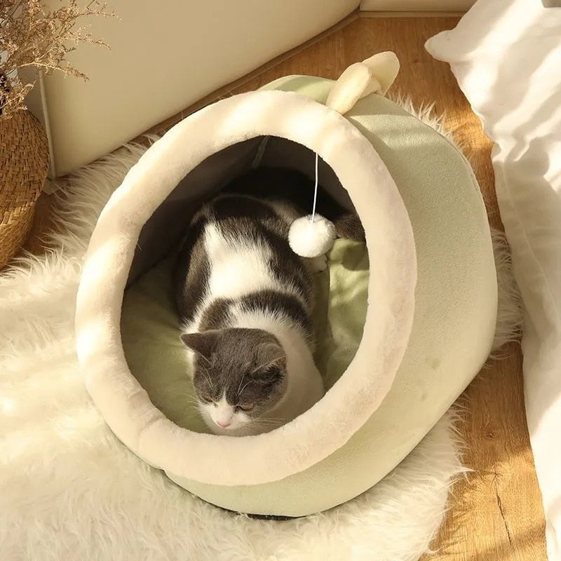 Cozy Cat Bed Warm Pet Basket