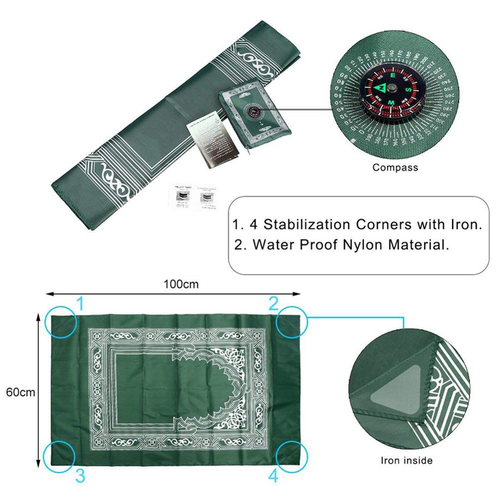 Portable Prayer mat with Compass