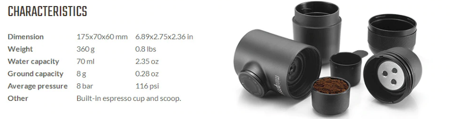 Minipresso Portable Coffee Maker