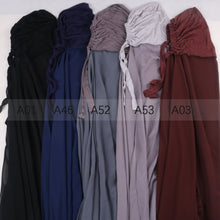 Load image into Gallery viewer, Chiffon Hijab With Cap scarf