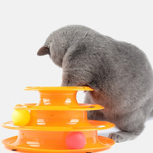 Load image into Gallery viewer, Three Levels pet cat toy Tower