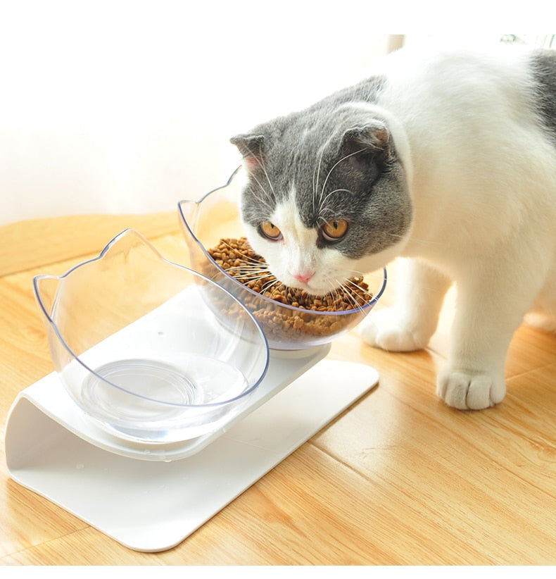 Cat Bowls With Raised Stand - foldingup