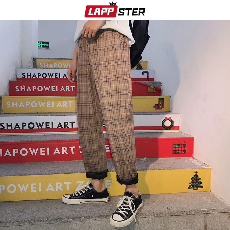 Streetwear Plaid Pants