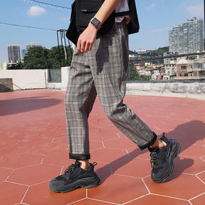 Streetwear Plaid Pants