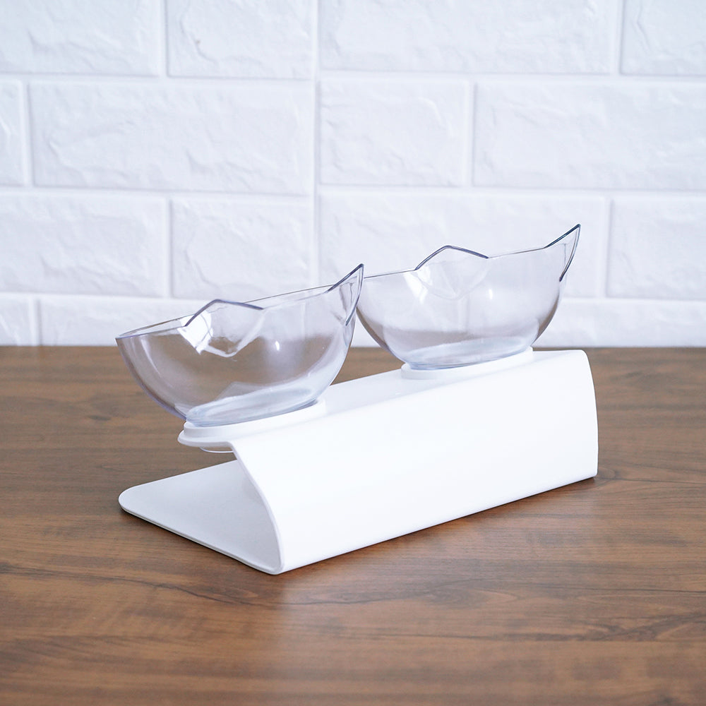 Cat Bowls With Raised Stand - foldingup