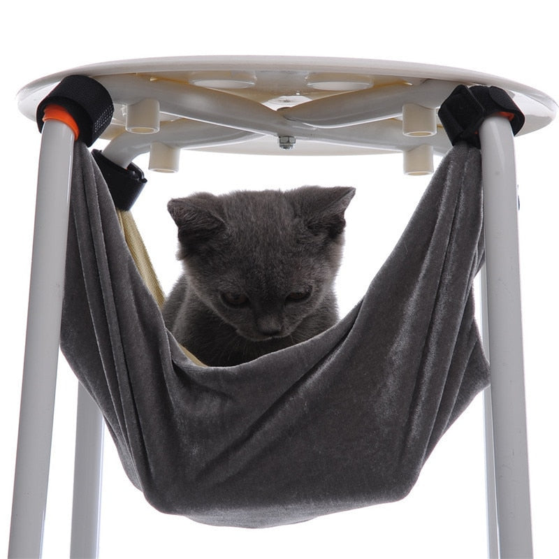 Cat Crib Hammock Lounger - foldingup