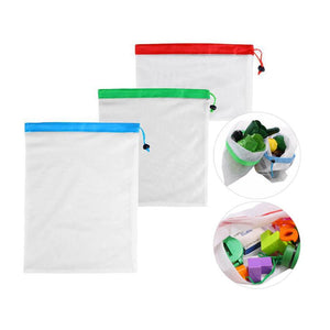 Reusable Mesh Produce Bags - foldingup