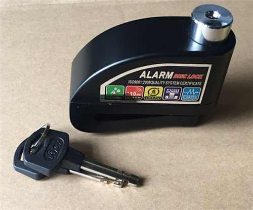 Motorcycle brake disc alarm - foldingup