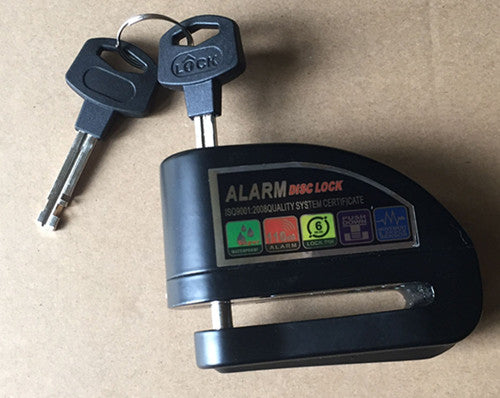 Motorcycle brake disc alarm - foldingup