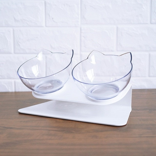 Cat Bowls With Raised Stand - foldingup